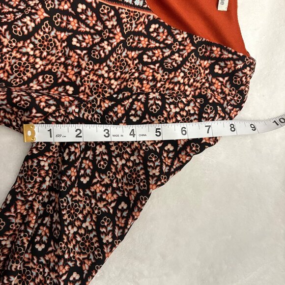 Charlotte Russe Boho Print Long Sleeve Mini Dress With Tie Details Womans Size S - Picture 11 of 13